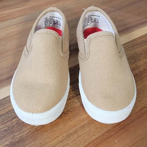 Garanimals Tan Canvas Loafers Slip on Sneakers Size 6 - Picture 9 of 16